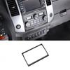Carbon Fiber Console Air condition Panel Cover Trim For Nissan Frontier 2009-17