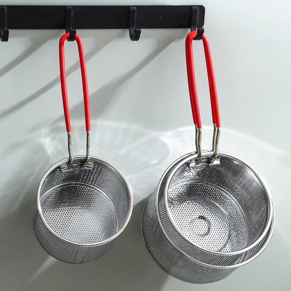 

Stainless Steel Hot Filter Pasta Spoon Multifunctional French Fries Frying Net Onion Ring 12cm