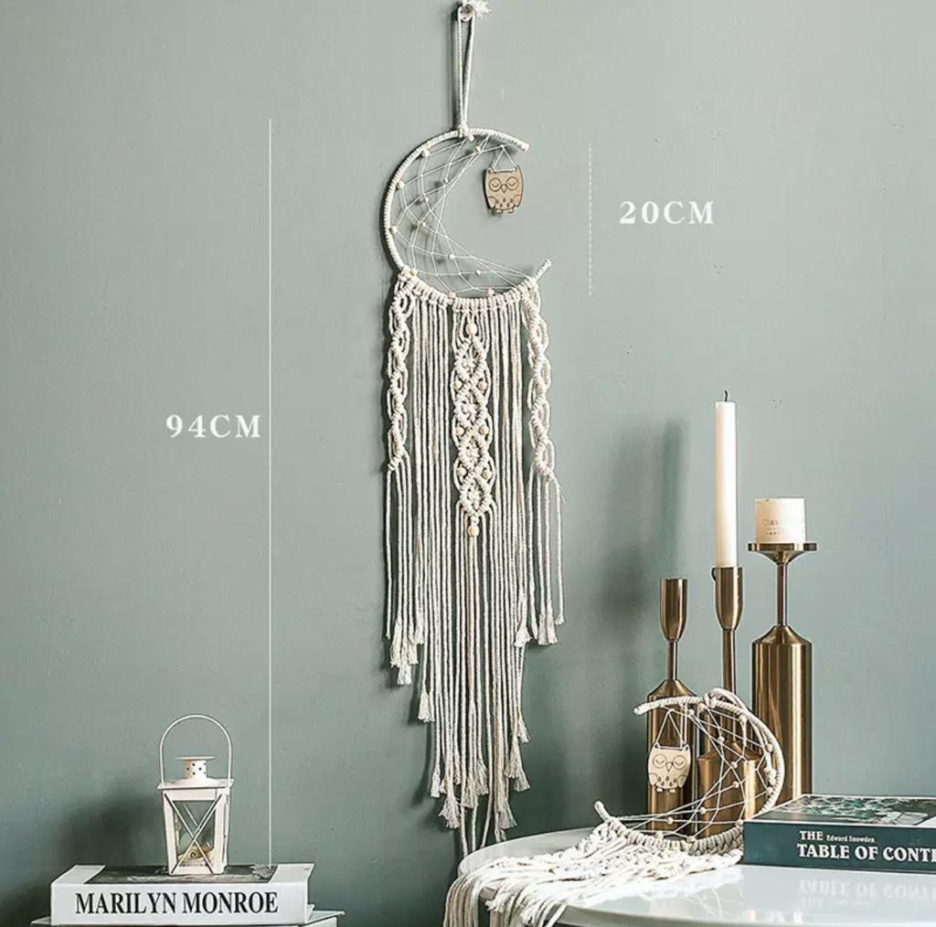 European-style hand-woven cotton rope tapestry tassels for home wall hanging decorative soft furnishing collection