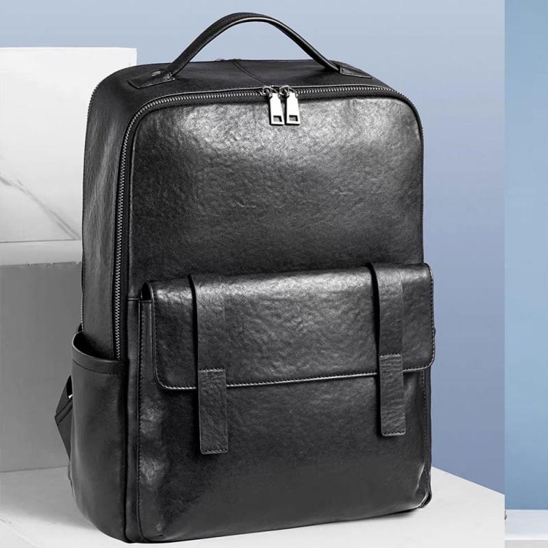 Real Cowhide Backpack Tanned Men s Fashionable Large Capacity Computer Genuine Leather Bag Trendy