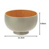 Yamanaka Lacquerware Shirasagi Woodwork Soup Bowl, Shirasagi Bowl, Medium, Approx. 11cm, sibo, Sakura, Natural x Green, Made in Japan
