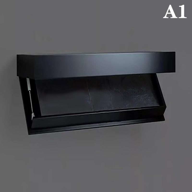 

Дизайнерская полка Magicflap с секретным отделением, скрытая плавающая полка, настенное решение для хранения, скрытая мебель чёрный