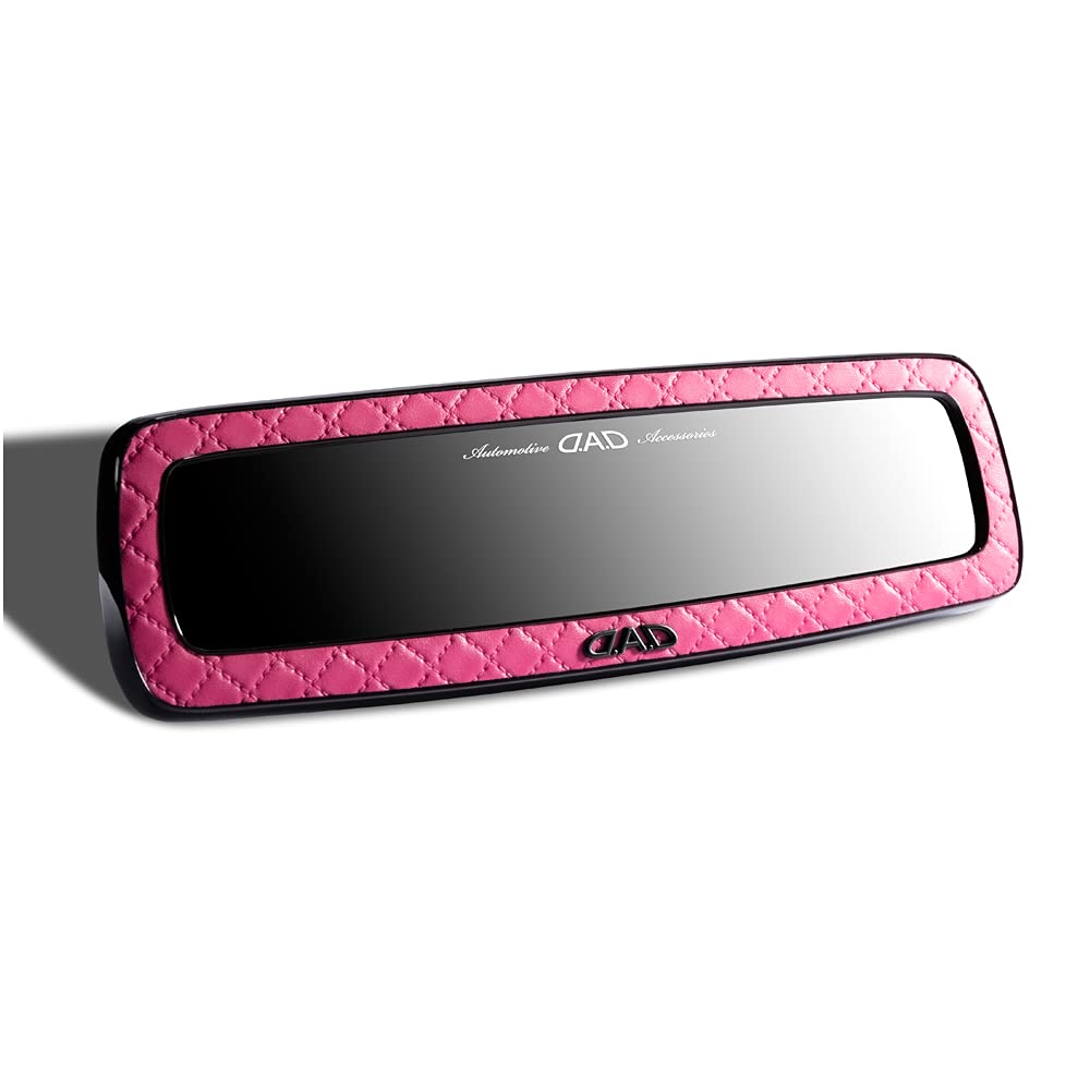 DAD GARSON Speiltype Vattert Rosa Bakspeilrom Bakspeil Utvidet Bil Universal Bilinteriør Enkel Installasjon D.A.D [HA626-01-01] Speil, Speil,
