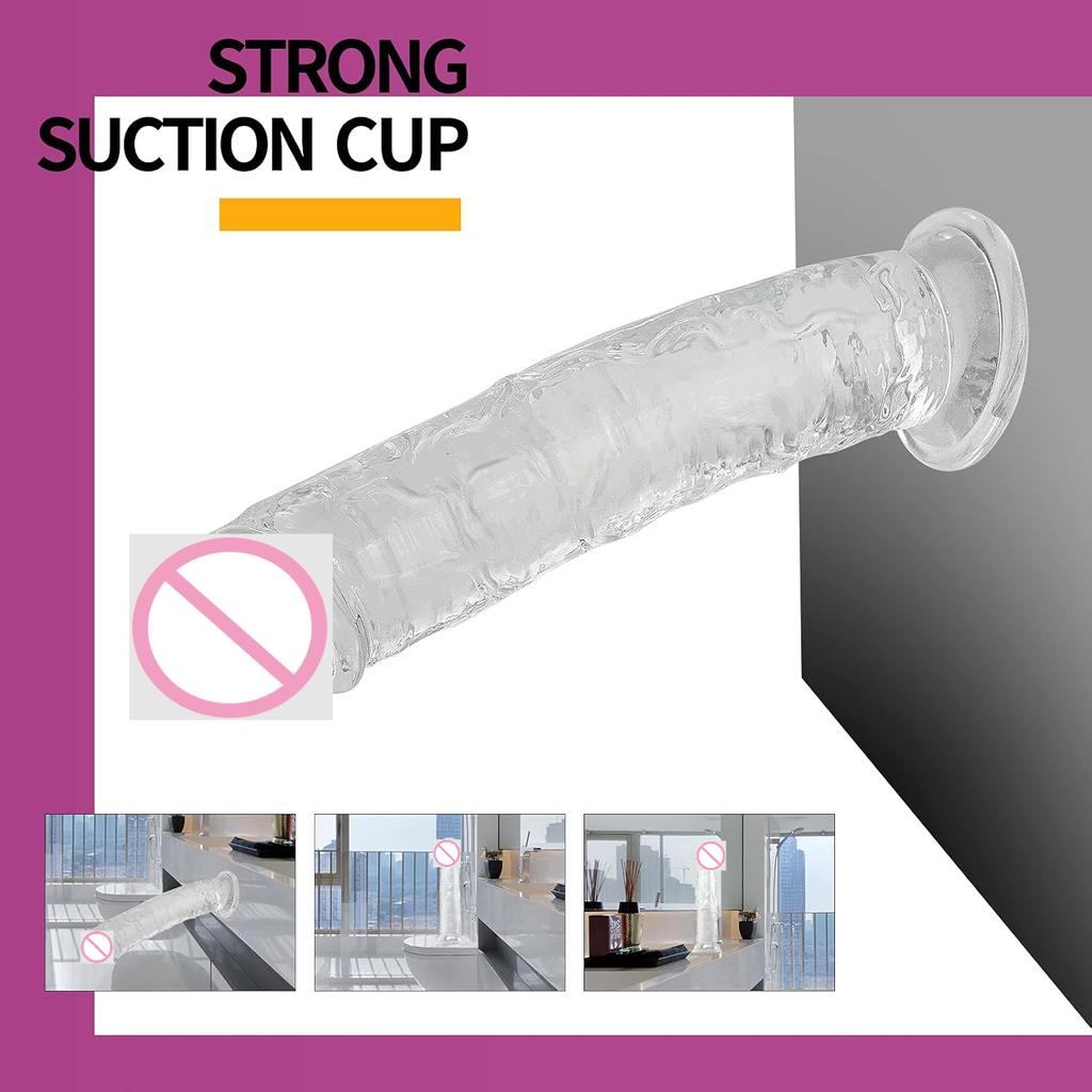 7 Size Realistic Dildo Jelly Penis Suction Cup Dildo Big Dick Female Masturbator Clitoral Stimulator Lesbian Sex Toys For Women