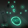 2Pcs Halloween Luminous Toilet Lid Decals Scary Wall Stickers DIY Horror Bathroom Home Party Decor