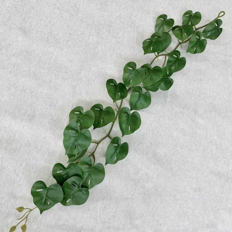 Artificial Green Plant Wall Decor With Silk Screen Printing For Home And Photography Use