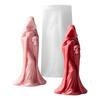 Silicone Witch Skull Candle Mold Decorative Scented Candle Mould for Handmade Soap Candy Multipurpose Crafts Project