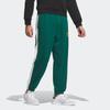Adidas Color Block Striped Jogger Pants Men Bottoms Forest-Green IK3444