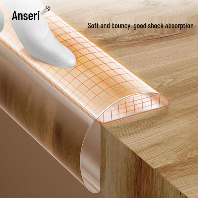 Transparent PVC Anti-Collision Edge Protector Strip 15mm x 2m