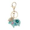 Rhinestone Lamb Keychain Sparkling Sheep Car Key Ring Holder Backpack Purse Handbag Charm Christmas Birthday Gifts for Her