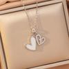[Titanium Steel] Necklace Women's Copper Micro-inlaid Electroplating Advanced Sense Delicate Clavicle Chain Jewelry
