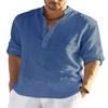 Men's Shirt Cotton Linen Male Breathable Summer Casual Men's Cotton