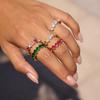 Light Luxury Niche Color Ring Design Jewelry