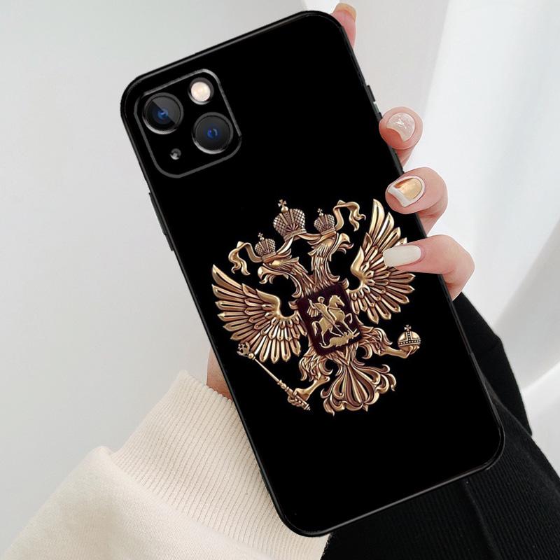 Russian Flag Phone Case For iPhone 17 Pro Max 15 14 13 11 12 16 Pro Max Mini 15 16 Plus 16e 17 Air Cover