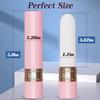 C310 Lippenstift Klitoris Vibrator & Zunge Leckendes Doppelkopf Massagegerät