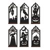 Spooky Home Decor Halloween Candle Holder, Gothic Hollow Silhouette Holder for Tea Lights, Dark Festive Atmosphere Lighting Style Pumpkin Ghost