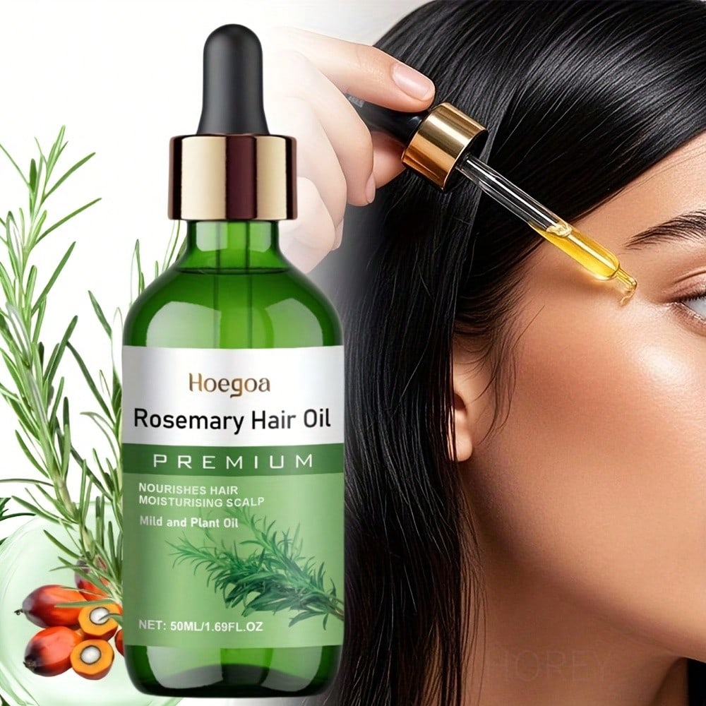 1pc/2pcs Rosemary Hair Oil, A Hair Serum Containing Rosemary Leaf Oil And Coconut Oil, Moisturizes D
