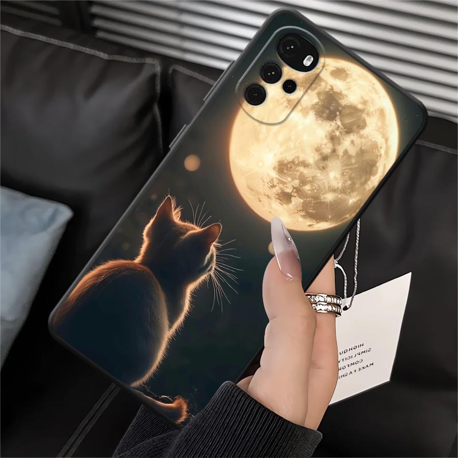 Cute Cat Case for Motorola Moto G51 G73 G32 G50 G52 G60s G53 G30 Edge 20 Pro 30 Lite G71 G22 Edge40 Phone Cover