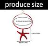 Starfish Resin Necklace Ocean Themed Jewelry for Women Trendy Summer Accessory Gift Adjustable Collarbone Chain