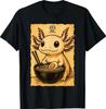 Lustiges Axolotl Ramen T-Shirt Japanisches Kawaii Anime Axolotl T-Shirt