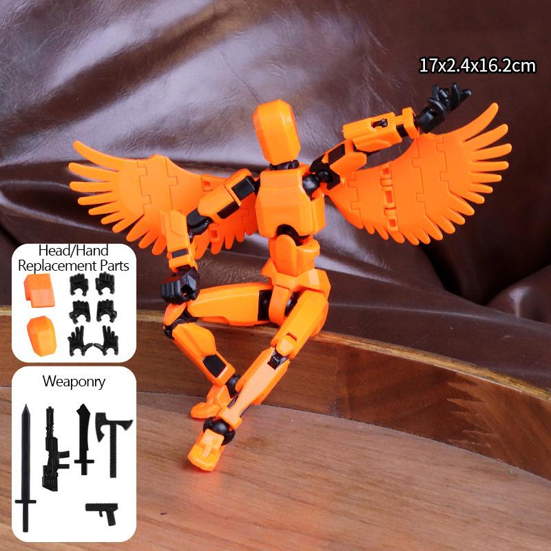 Sada akční figurky, obří meč Robot Akční figurka Robo 3D vytištěná 13 Akční figurka Fidget Toys kloubová, Sběratelé Desktop