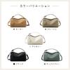 MFFOR Genuine Leather Shoulder Bag for Square Soft and or Popular for Commuting Women, 2-Way Handbag, Shape, Lightweight, Casual, Simple, Stylish,