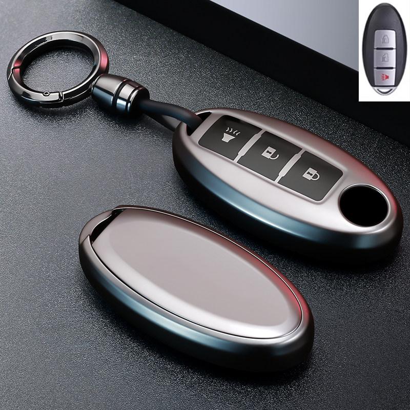 Metallic Gray Tpu For Nissan Qashqai X-Trail T32 T31 Juke J10 J11 Kicks Tiida Pathfinder Note Remote Car Key Cover Case Keychain