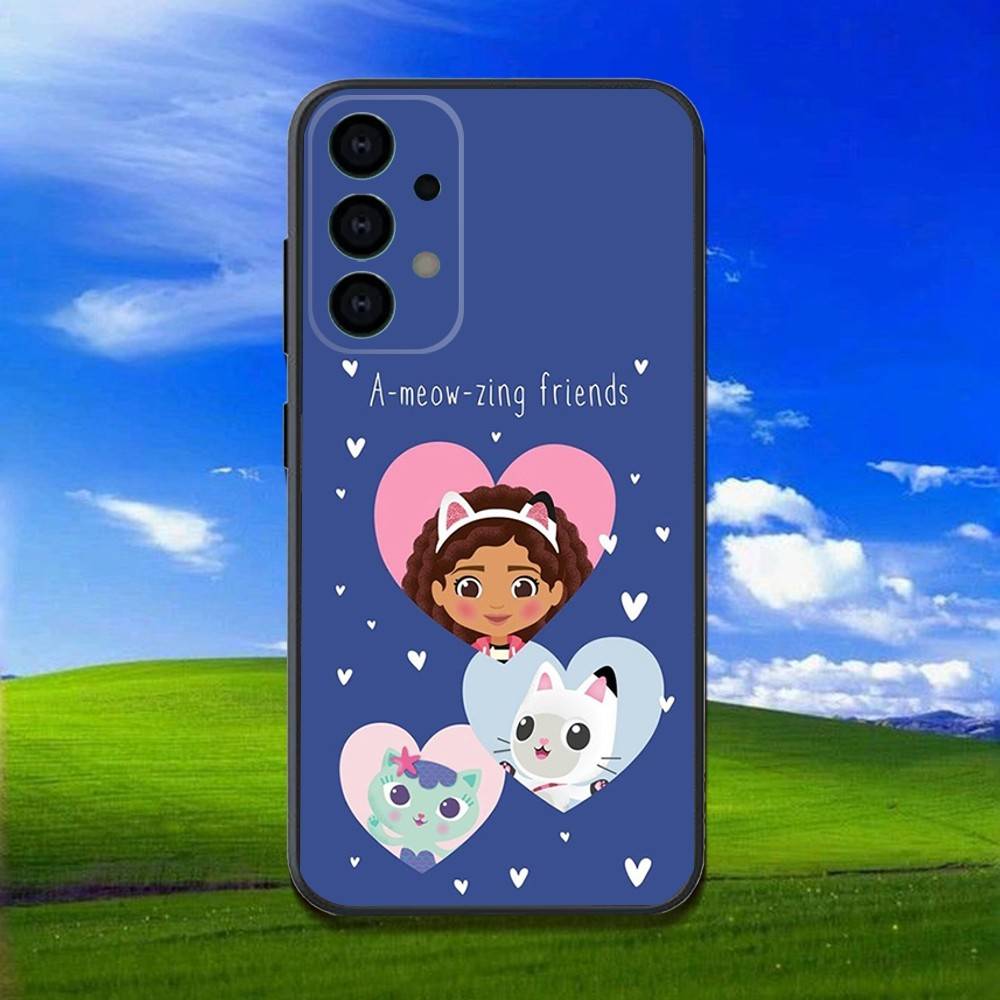 Cartoon G-Gabbys D-Dollhouse Phone Case For Samsung Galaxy A13,A21s,A22,A31,A32,A52,A53,A71,A80,Soft Black Shell