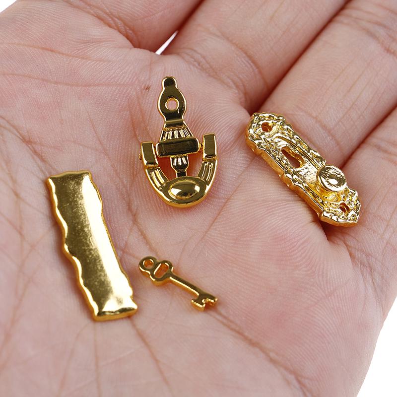 Mini Doll House Furniture Part Pocket Cabinets Tea Table Sofa Legs Drawer Handles Pulls Diy Wainscot Wall Decoration Accessories