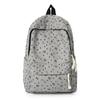Bow Print Large Capacity Backpack Corduroy Lightweight Student Schoolbag