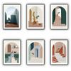 Minimalist Boho Abstract Wall Art Prints Geometry Building Staircase Canvas Painting Living Room Bedroom Decoration