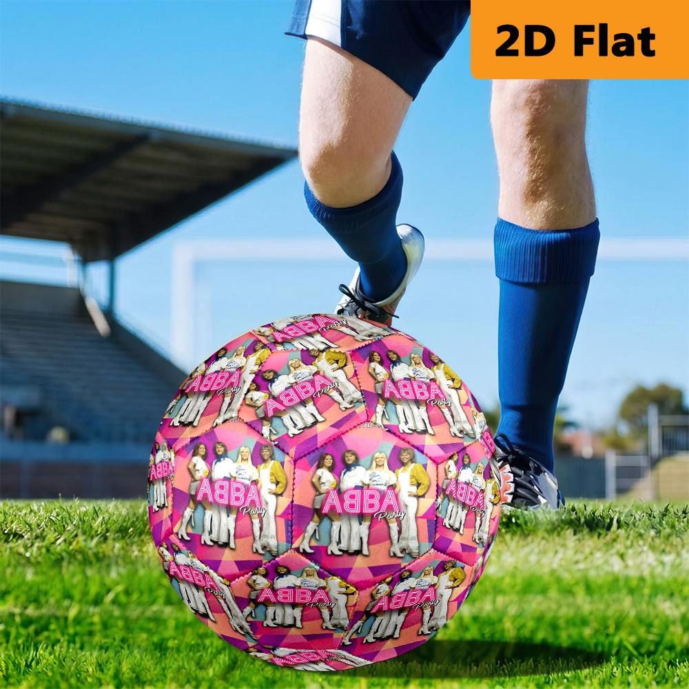 ABBA Iconic Music Legacy Soccer Ball Suitable for Both Training and Competition High Elasticity Outdoor Sports No. 5 Football Training Football