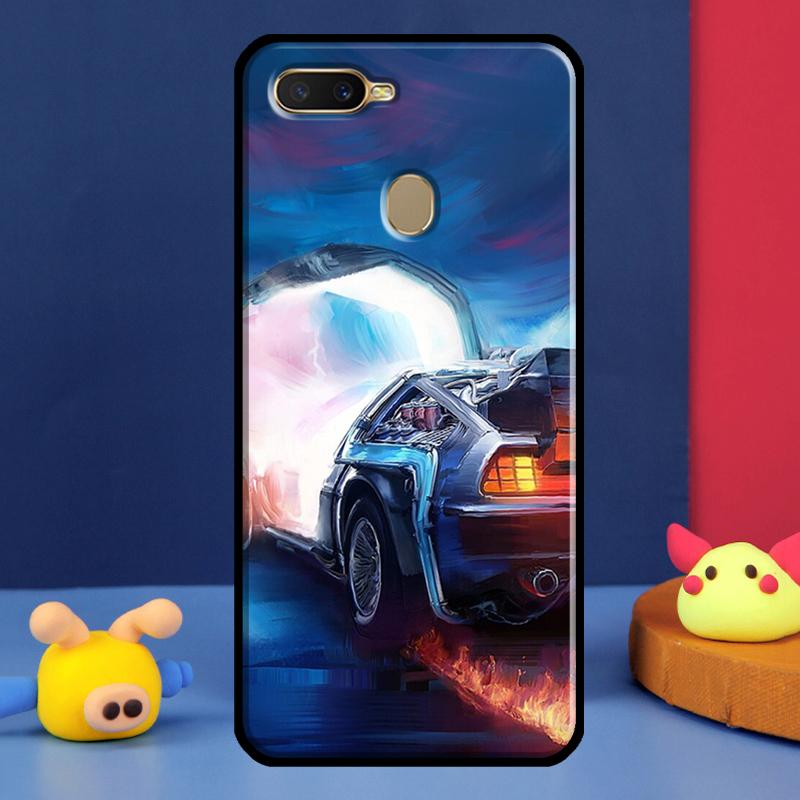 Back To The Future Time Machine For OPPO Find X5 Pro X3 Lite A5 A9 A31 A53 A15 A16 A52 A72 A83 A91 A93 A94 A54 A74 Case