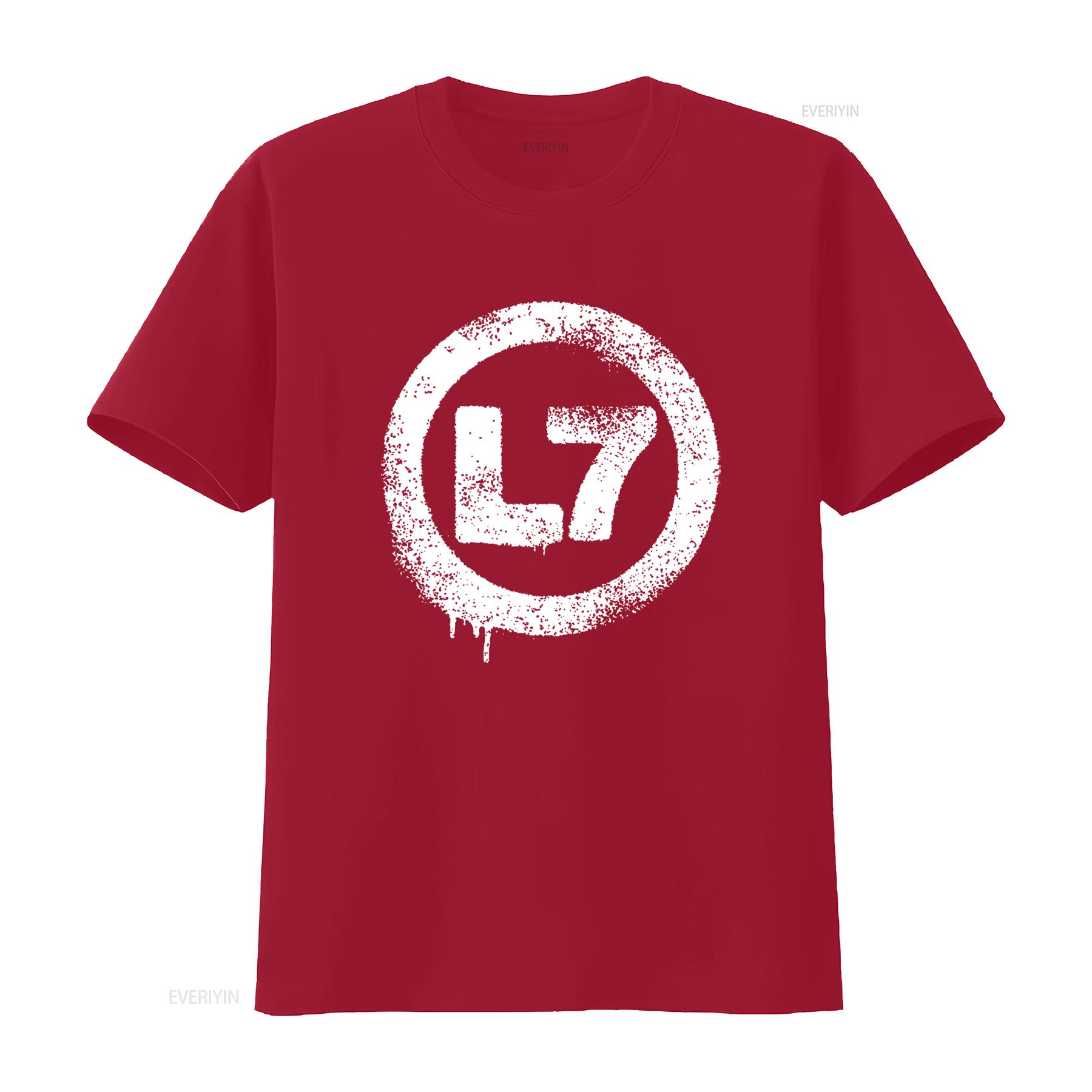 

L7 Band Basic Logo T Shirt for Fans Full Sizes S 5XL LET715 vintage Washed Top For Everyday Wear Comfortable fashion Casual S