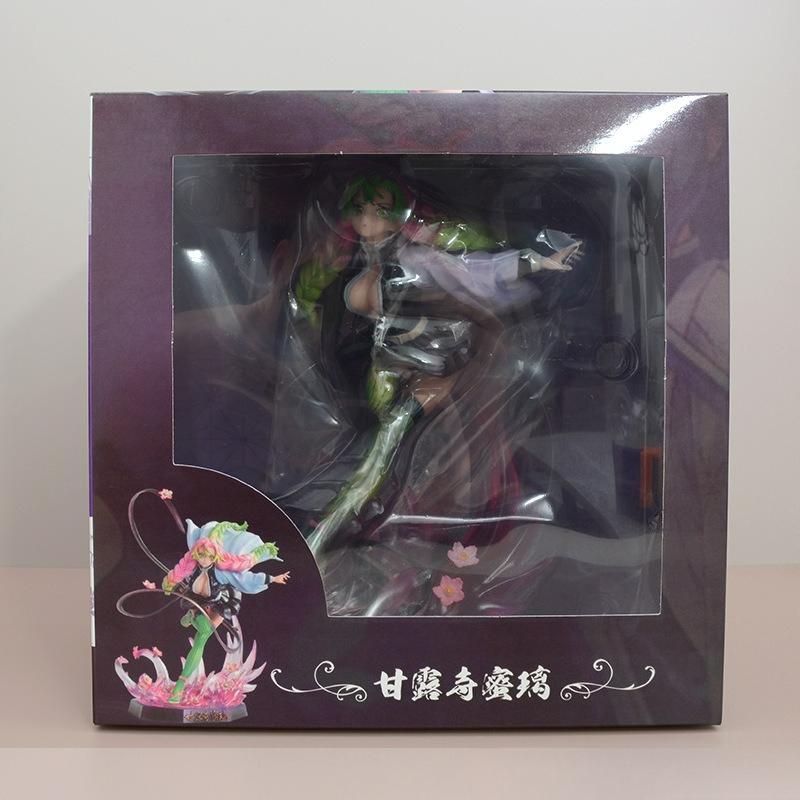 22cm Demon Slayer Kanroji Mitsuri Anime Girl Figure Model Gk Statue Boys Collection Desktop Decoration Ornament Toys Gifts