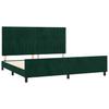 Bed Frame without Mattress Dark Green 200x200 cm Velvet