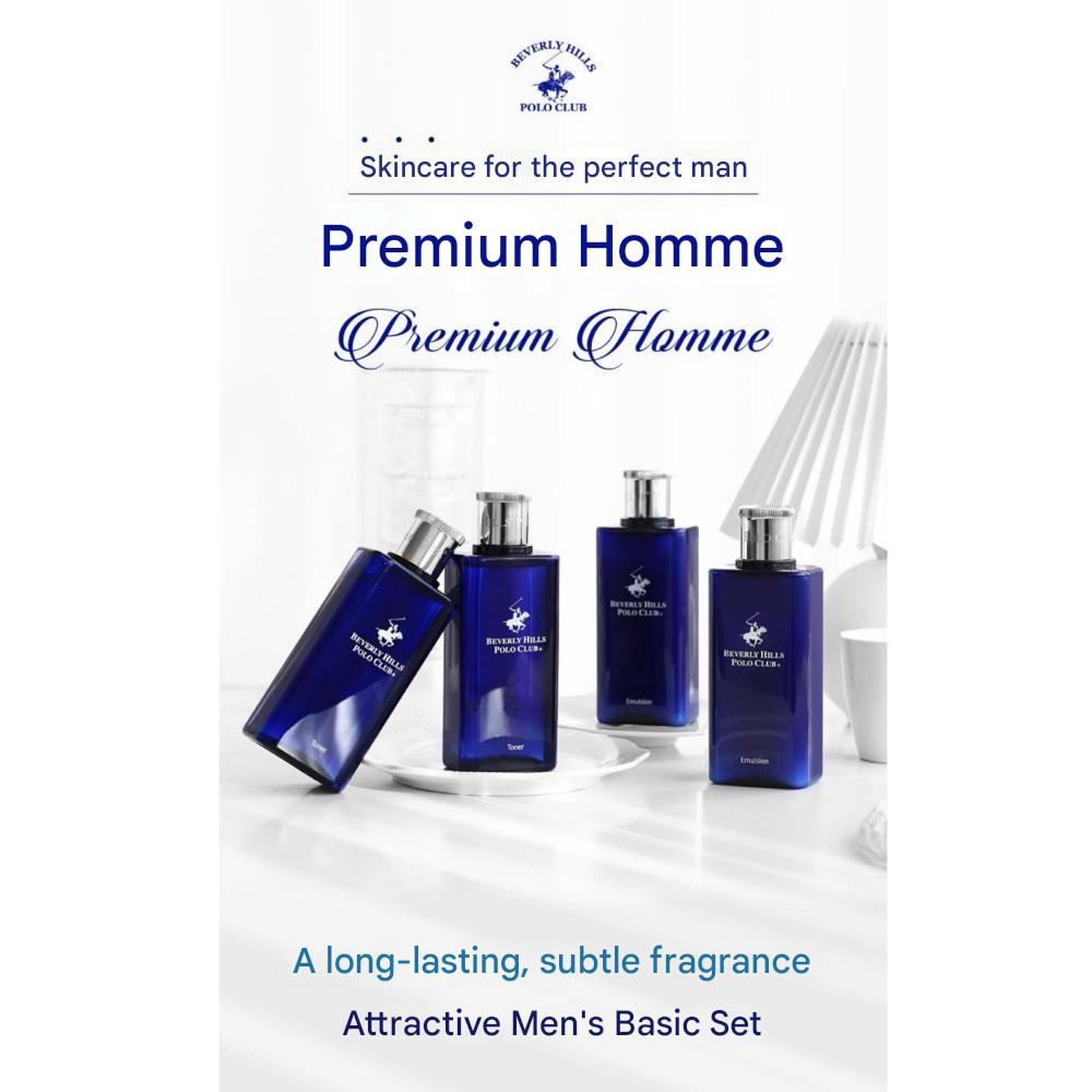 [Gift For Man] Beverly Hills Polo Club Premium Homme Skin 2 + Lotion 1 Set Men's Basic Cosmetics