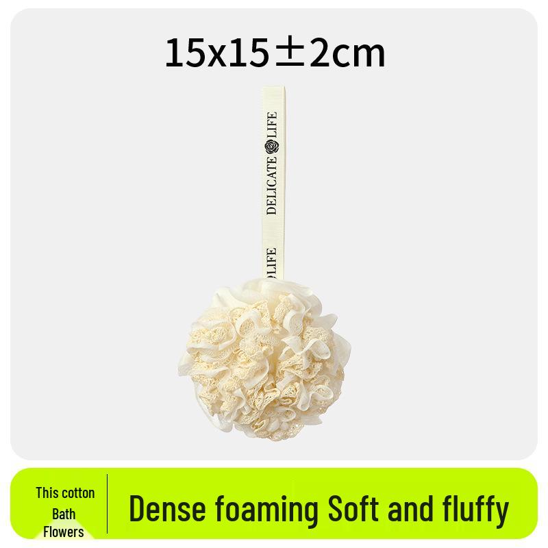 

Double-Sided Kapok Exfoliating Washcloth Set - 2-in-1 Bath Flower & Back Scrubber for Painless Exfoliation and Lathering. One Size