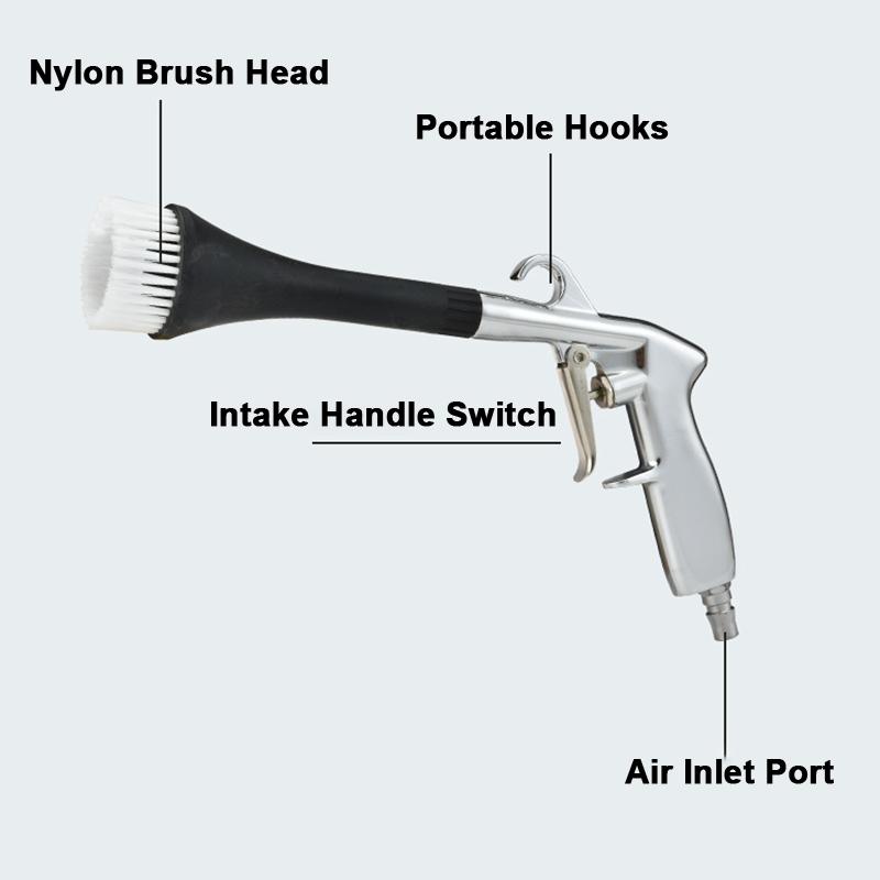 Car Cleaning Gun Air Blow Car Wash Gun Dry Blow Cleaning Tool High Pressure Tornado Dust Blowing Gun Deep Clean Washing Tool