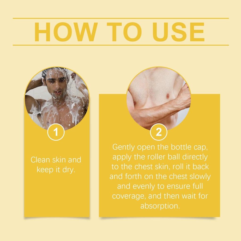 Ximonth Bee Venom Male Chest Oil Men's Chest Firming Contouring Skin Nourishing Massage Treatment