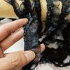 Decorazione Colletto e Polsini in Pizzo Nero a Doppio Strato Fai da Te per Vestiti/Bambole per Animali