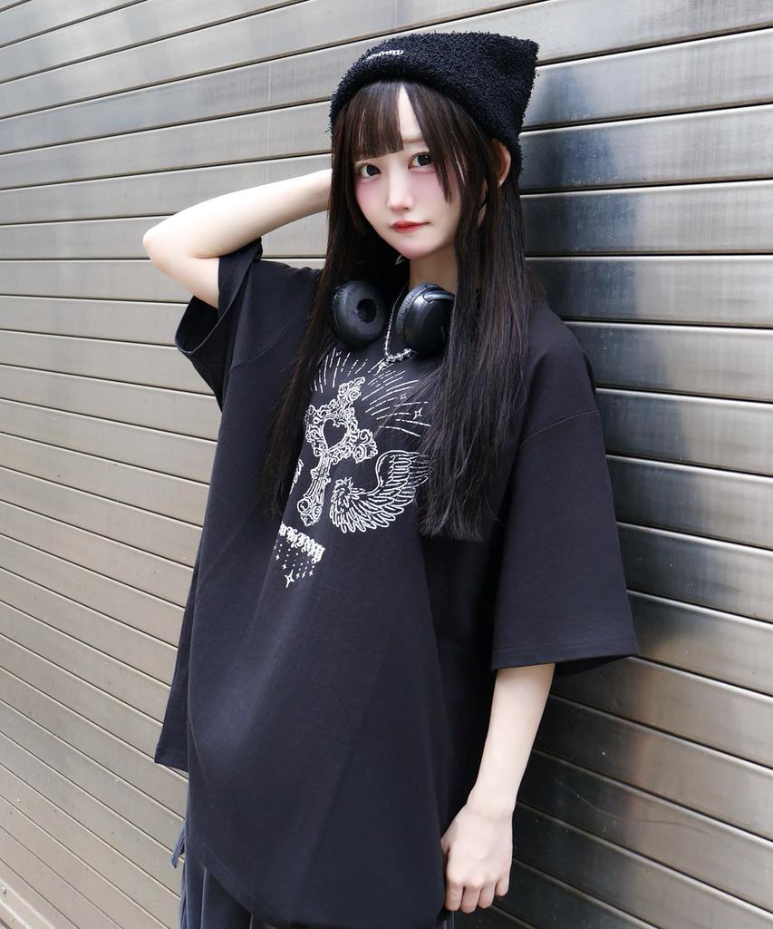 WEGO Heart Heaven Size Black Tee, Women's, F,