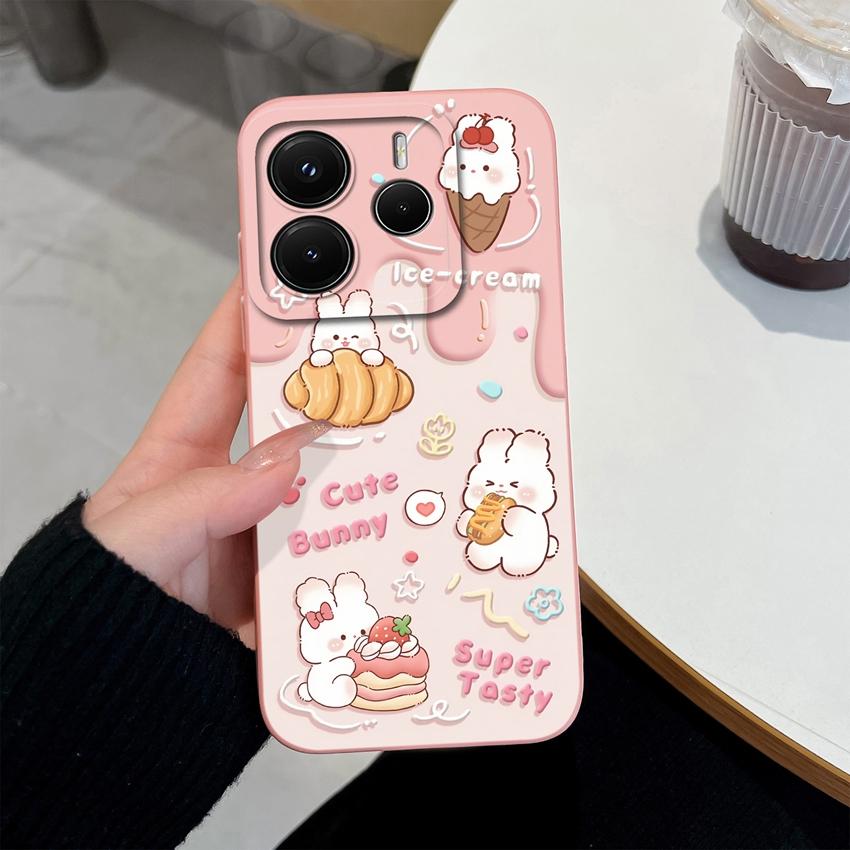 New Cover For Redmi Note 14 14Pro 14 Pro+ 14S Phone Case Lovely Heart Patterns Premium Protection Housing For Note14ProPlus Soft Liquid Silicone Shell