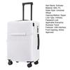 20 Inch Carry-On Suitcase Hard Shell Scratch-resistant Surface with Zipped Pocket USB And Code Lock Silent Spinner Wheel