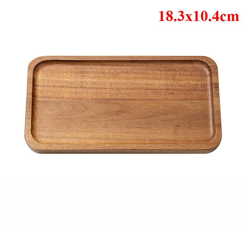 Creative Wooden Serving Tray - Multi-Functional Coffee Coaster & Plate, for Coffee Shops, Kitchens & Homes, for Teacups & Fruits
