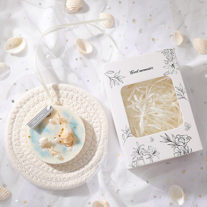 Aromatherapy Wax Tablets Gardenia Room Wardrobe Aromatherapy Wax Tablets Ocean Shells Creative Long-lasting Fragrance Gift Pendant