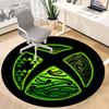 1pc Gaming Culture Office Round Area Rug, Indoor Mat Suitable For Office, Under Office Chairs Bedroom Living Room Home Decor, Room Deco