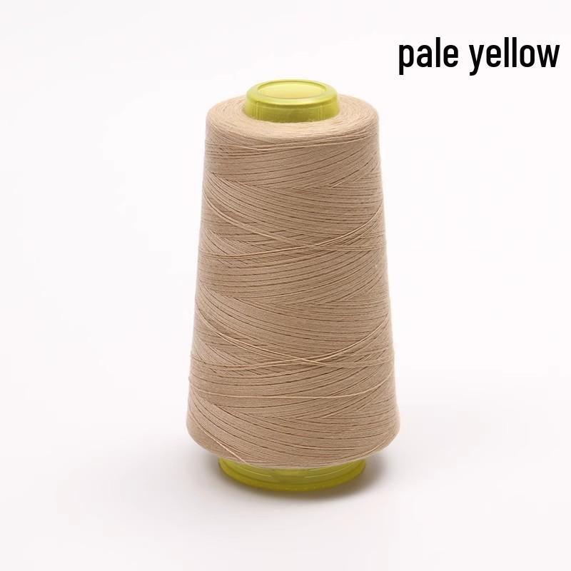 Large Cone of White Polyester Sewing Thread for Machines and Hand Sewing