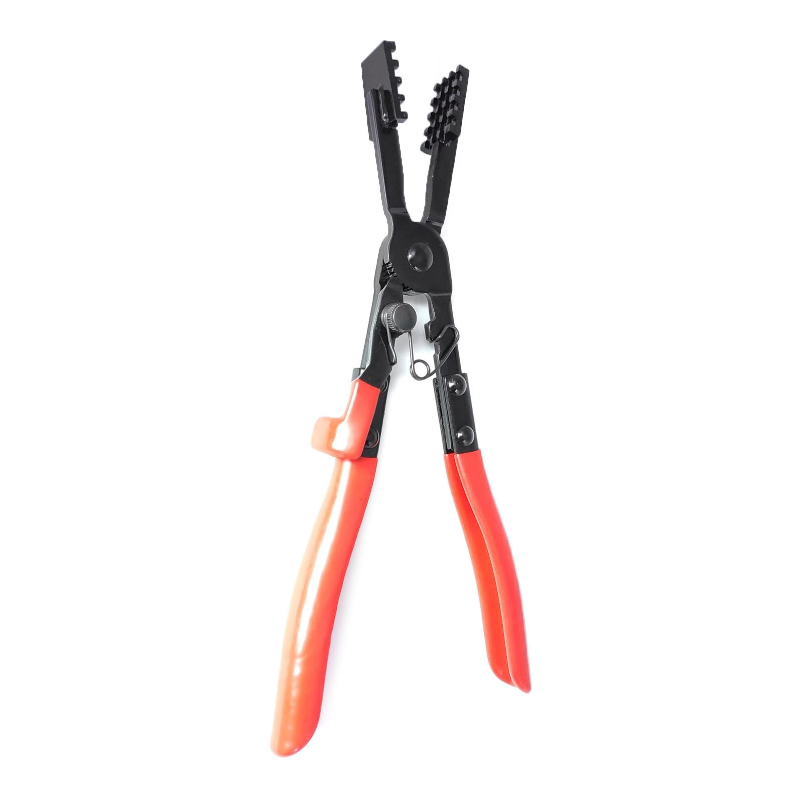 

Плоскогубцы для хомутов из металла с текстурированными губками, короткая ручка, удлиненный хомут для ремонта автомобиля, ручные плоскогубцы, инструмент для снятия