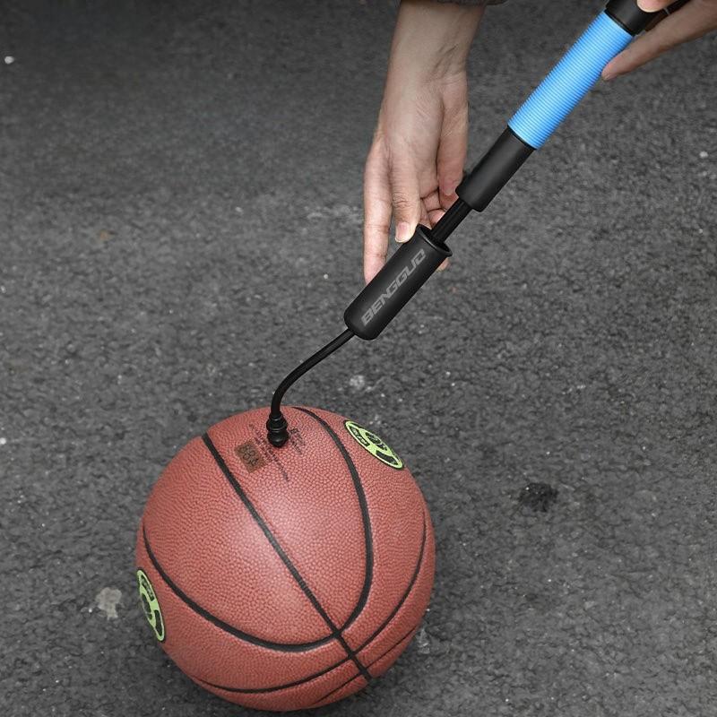 Sports Ball Pump For Basketball Football Volleyball Inflator With Needle And Nylon Material